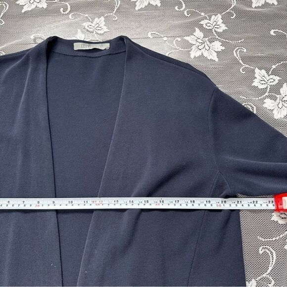 Theory Luxe Navy Open Front Cardigan - Picture 8 of 12